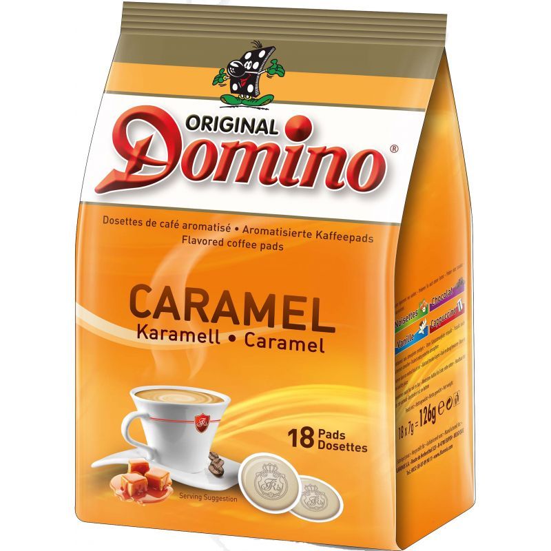Dosettes de café compatibles SENSEO arôme caramel