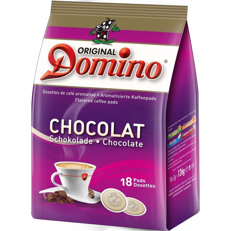 Dosettes de café au goût subtil de chocolat compatibles SENSEO