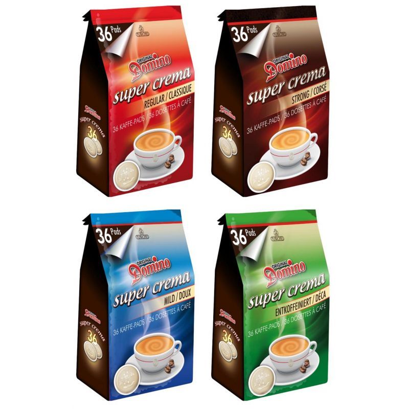 Dosettes de café compatibles SENSEO - Pads emballées individuellement