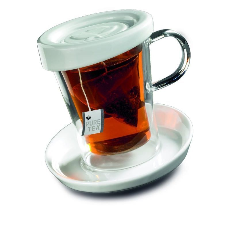 Tasse en verre à thé et infusion double paroi