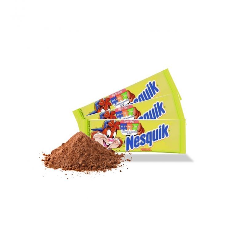 NESQUIK Chocolat en poudre en sticks individuels 20 sticks 162g pas cher 