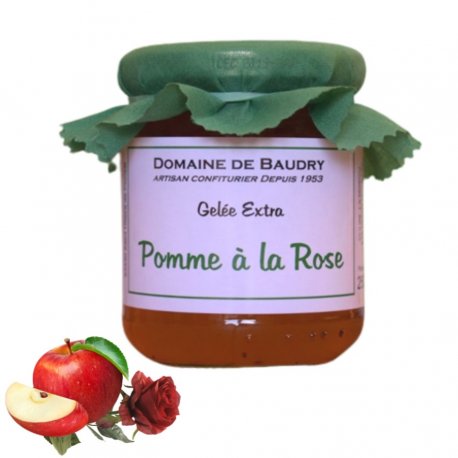 BAUDRY Gelée Pomme & rose Pot 250g