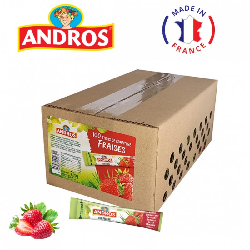 Stick Confiture Andros Abricot, Fraise