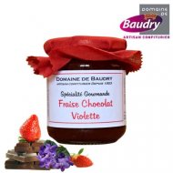  BAUDRY Spécialité Fraise chocolat violette Pot 250g